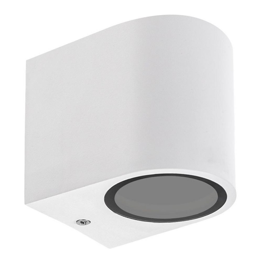 Aplique de exterior PARETE 1xGU10/6W/230V IP54 blanco