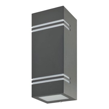 Aplique de exterior QUAZAR7 2xGU10/11W/230V IP44 gris