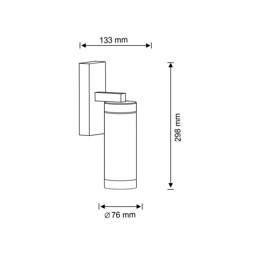 Aplique de exterior SPECTRA 1xE27/10W/230V IP44
