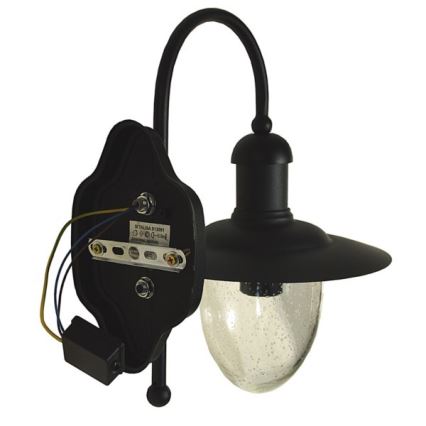 Aplique de exterior TALISA 1xE27/60W/230V IP44 negro