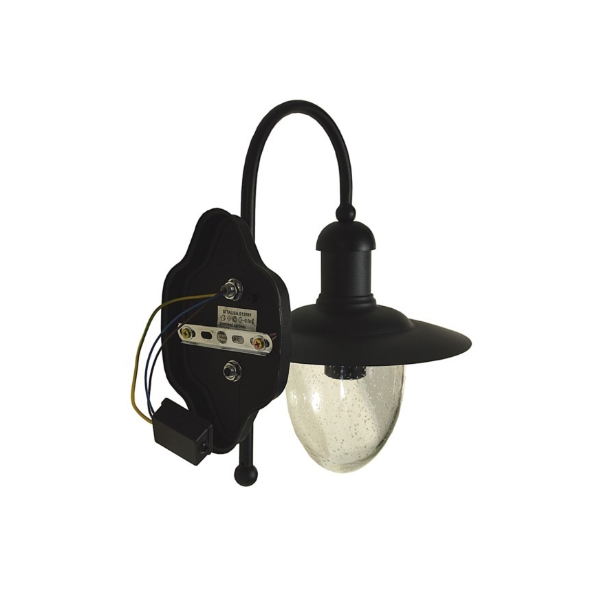 Aplique de exterior TALISA 1xE27/60W/230V IP44 negro