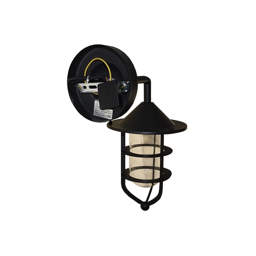 Aplique de exterior TAMA 1xE27/60W/230V IP44 negro