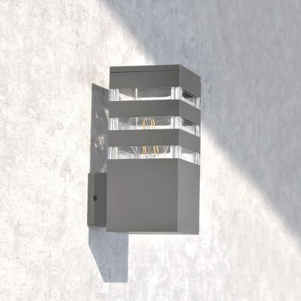 Aplique de exterior TEKSAS 1xE27/12W/230V IP44 antracita