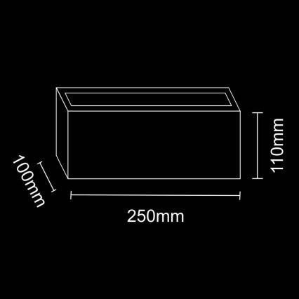 Aplique de exterior TOKIO 1xE27/12W/230V IP54