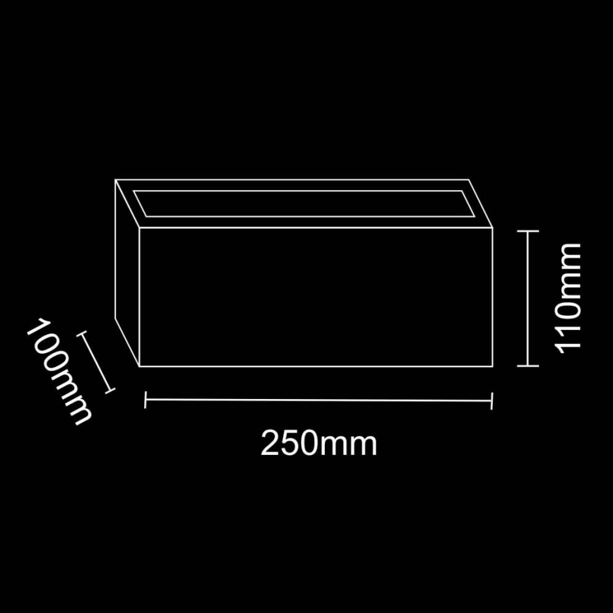 Aplique de exterior TOKIO 1xE27/12W/230V IP54