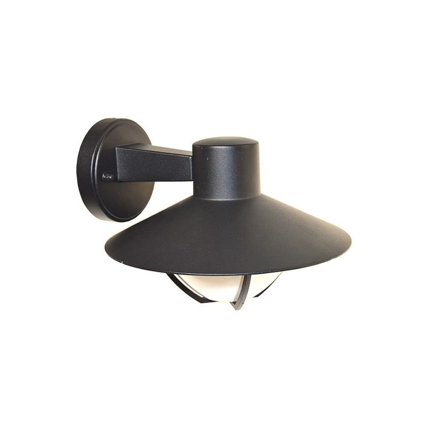 Aplique de exterior ZALIKA 1xE27/60W/230V IP44 negro