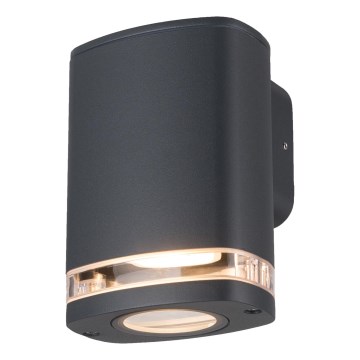 Aplique de exterior ZEVI 1xGU10/10W/230V IP54 antracita