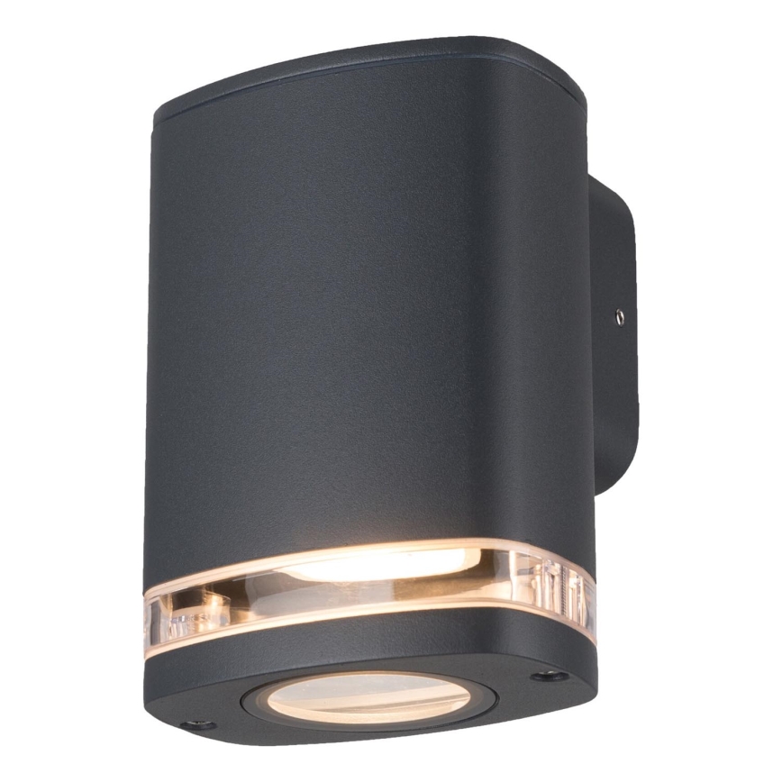 Aplique de exterior ZEVI 1xGU10/10W/230V IP54 antracita