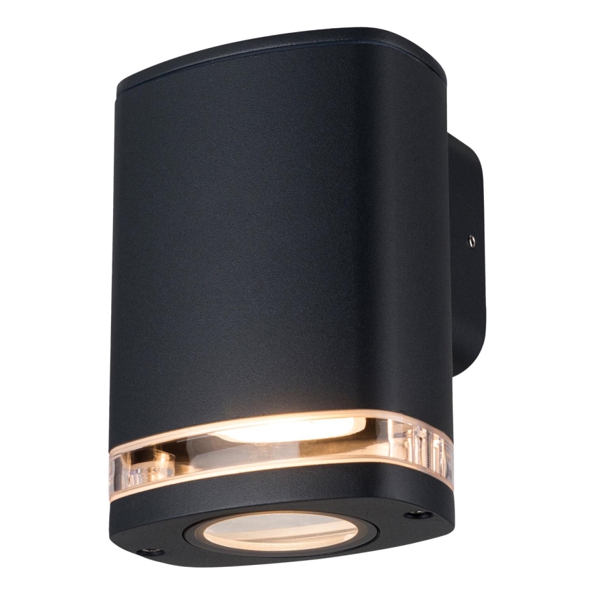Aplique de exterior ZEVI 1xGU10/10W/230V IP54 negro