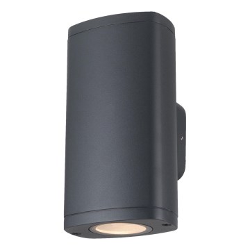 Aplique de exterior ZEVI 2xGU10/10W/230V IP54 antracita