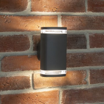 Aplique de exterior ZEVI 2xGU10/10W/230V IP54 antracita