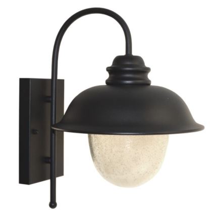 Aplique de exterior ZUNA 1xE27/60W/230V IP44 negro