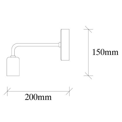 Aplique DENGE 1xE27/60W/230V