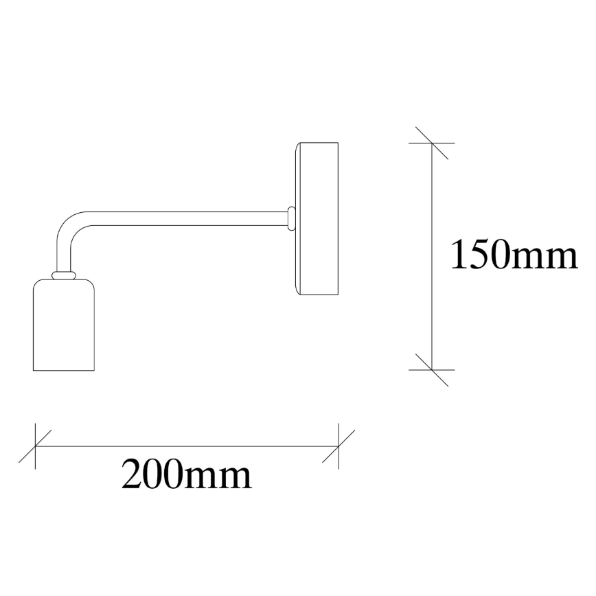 Aplique DENGE 1xE27/60W/230V