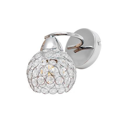 Aplique DORIS 1xE27/15W/230V cromo brillante/transparente