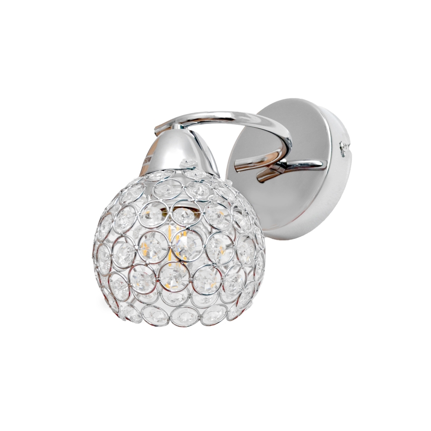 Aplique DORIS 1xE27/15W/230V cromo brillante/transparente