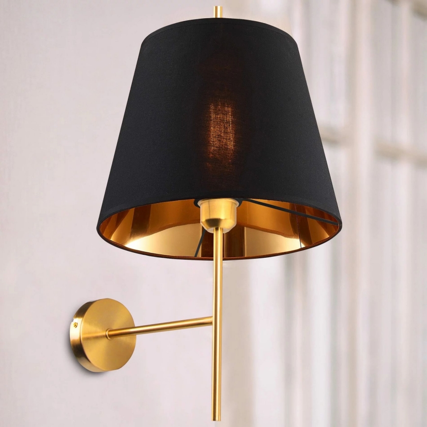 Aplique ELENA 1xE27/20W/230V negro