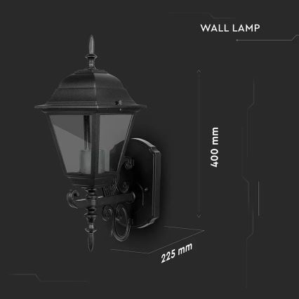 Aplique exterior 1xE27/60W/230V IP44