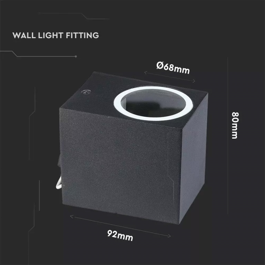 Aplique exterior 1xGU10/35W/230V IP44