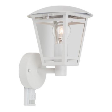 Aplique exterior con sensor LAURA 1xE27/60W/230V IP44