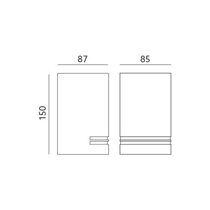 Aplique exterior QUAZAR 1xGU10/11W/230V IP44