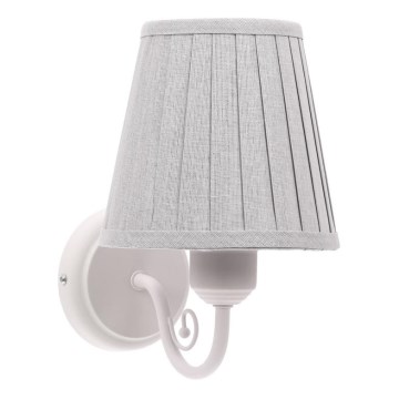 Aplique FIREZ 1xE27/40W/230V blanco/gris