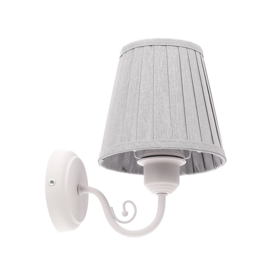 Aplique FIREZ 1xE27/40W/230V blanco/gris