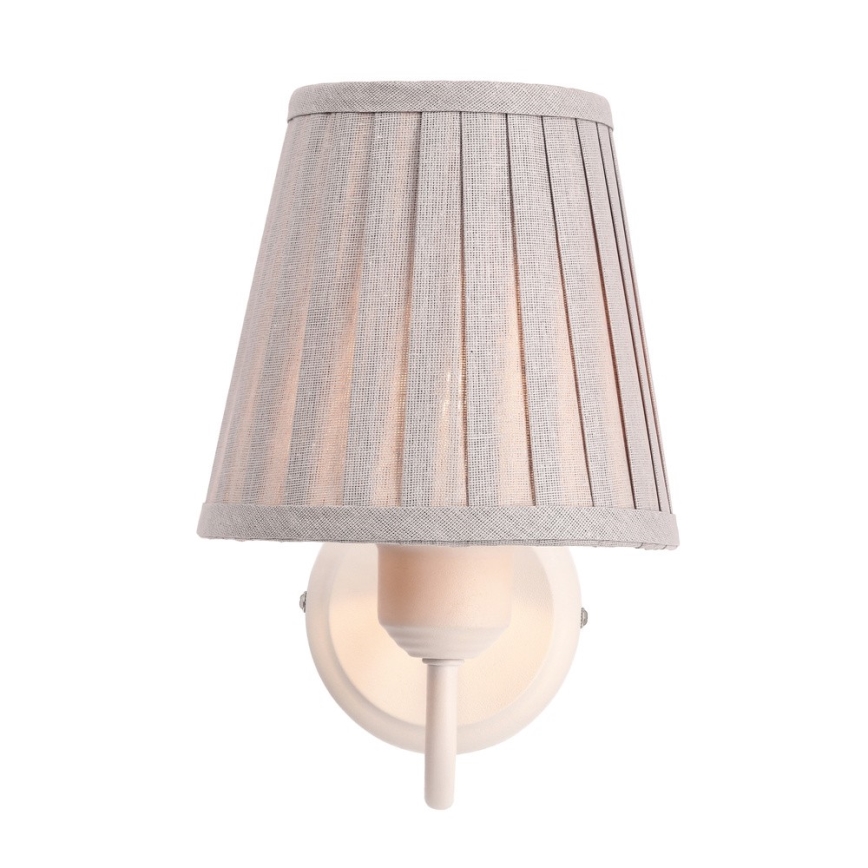 Aplique FIREZ 1xE27/40W/230V blanco/gris