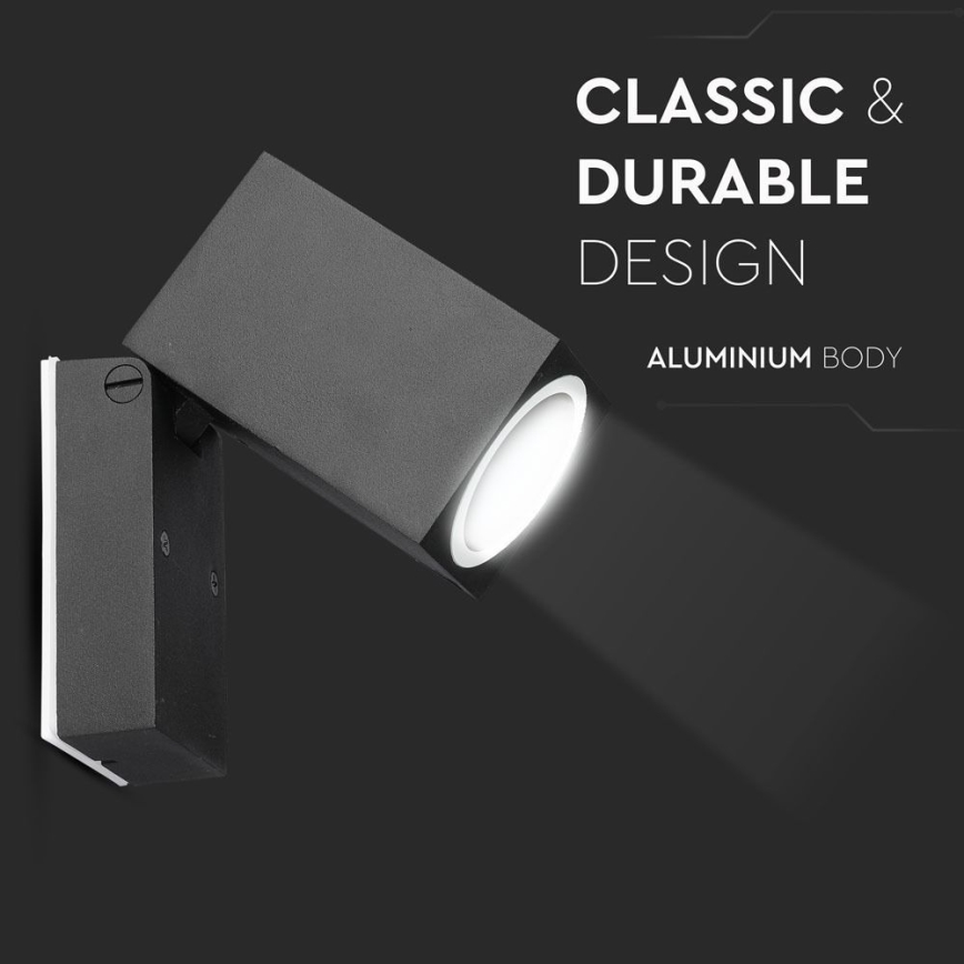 Aplique flexible de exterior 1xGU10/35W/230V IP44 negro