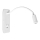 Aplique flexible LED con USB BASE 1xLED/8W+1xLED/2W/230V blanco