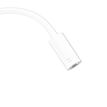 Aplique flexible LED con USB BASE 1xLED/8W + 1xLED/2W/230V blanco