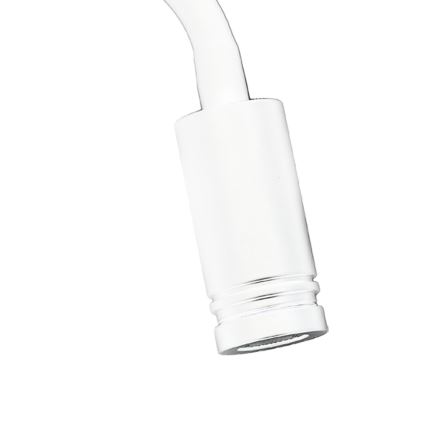 Aplique flexible LED con USB BASE 1xLED/8W+1xLED/2W/230V blanco/plateado