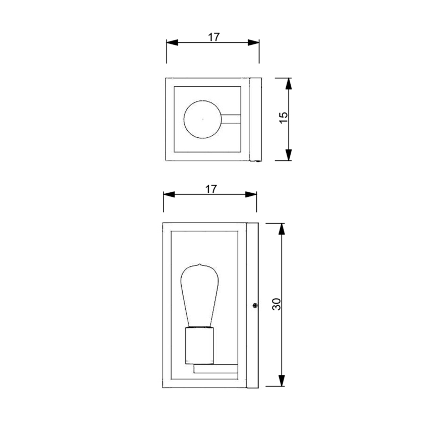Aplique FRAME 1xE27/60W/230V