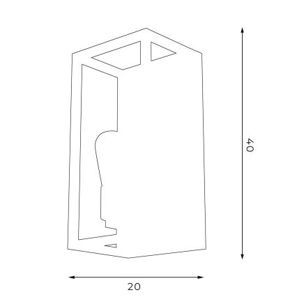 Aplique FRAME 2xE27/60W/230V