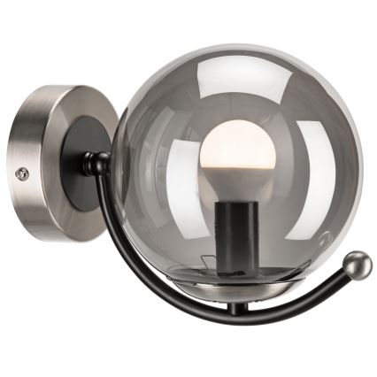Aplique GEORGIA 1xE14/5W/230V cromo mate/ahumado