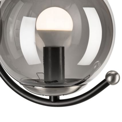 Aplique GEORGIA 1xE14/5W/230V cromo mate/ahumado
