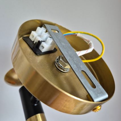 Aplique GEORGIA 1xE14/5W/230V dorado/ahumado beige