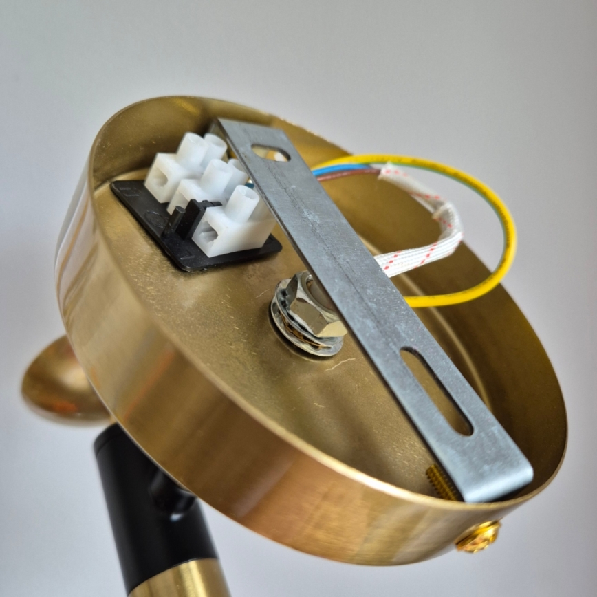 Aplique GEORGIA 1xE14/5W/230V dorado/ahumado beige