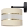 Aplique HELEN 1xE27/15W/230V color crema/negro/dorado