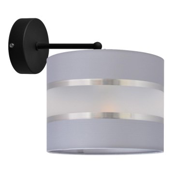 Aplique HELEN 1xE27/15W/230V gris/negro
