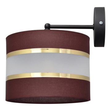 Aplique HELEN 1xE27/15W/230V marrón/negro/dorado