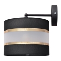 Aplique HELEN 1xE27/15W/230V negro/dorado