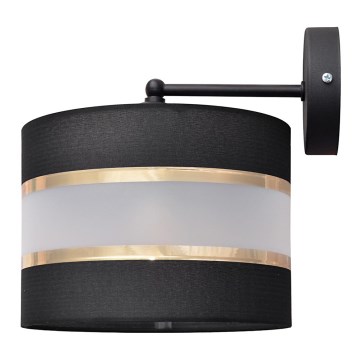 Aplique HELEN 1xE27/15W/230V negro/dorado