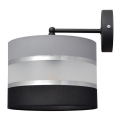 Aplique HELEN 1xE27/15W/230V negro/gris/plata
