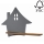 Aplique infantil LED con estante HOUSE LED/4W/230V gris/madera