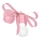 Aplique infantil NELA 1xE27/60W/230V rosa