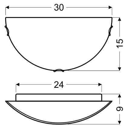 Aplique ITAKA 1xE27/60W/230V