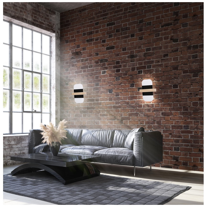 Aplique LED APRIL LED/6W/230V blanco/negro