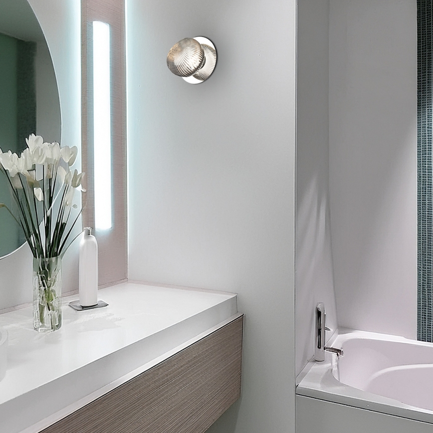 Aplique LED BOLLA LED/3W/230V cromo brillante