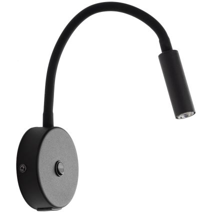 Aplique LED con puerto USB LAGOS 1xG9/3W/5V negro